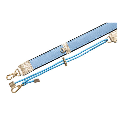 【WEB限定】P.S.SHOULDER STRAP【デニム】幅 30mm(ブリーチ×黒)