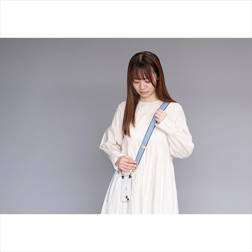 【WEB限定】P.S.SHOULDER STRAP【デニム】幅 30mm(ブリーチ×黒)