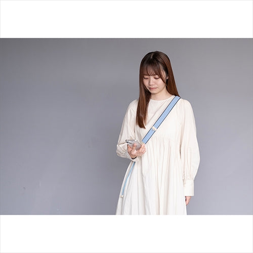 【WEB限定】P.S.SHOULDER STRAP【デニム】幅 30mm(ブリーチ×黒)