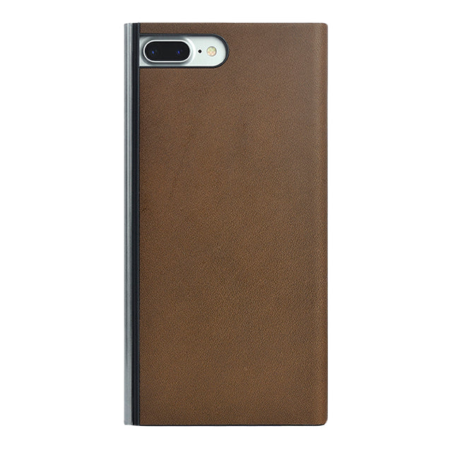 Flip Jacket for iPhone8 Plus/7 Plus 本牛革ヌメ (チョコ)