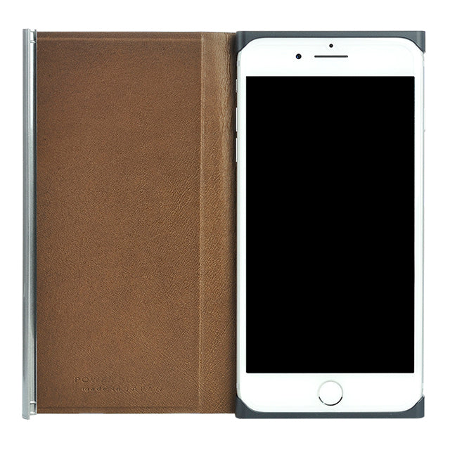 Flip Jacket for iPhone8 Plus/7 Plus 本牛革ヌメ (チョコ)