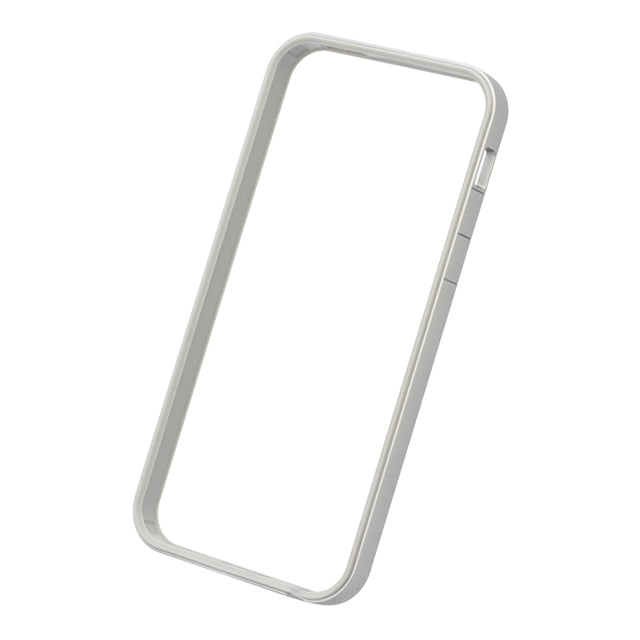 フラットバンパーセット for iPhone SE/5s/5 (シルバー&ホワイト)