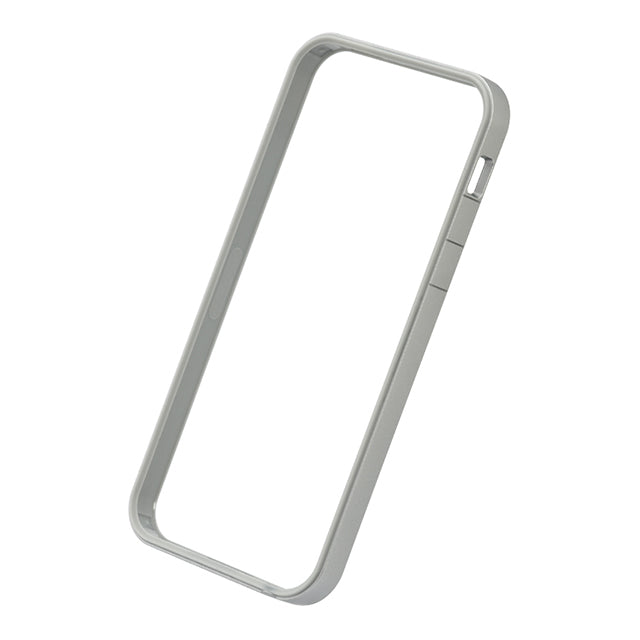 フラットバンパーセット for iPhone SE/5s/5 (シルバー&ホワイト)