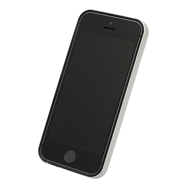 フラットバンパーセット for iPhone SE/5s/5 (シルバー&ブラック)
