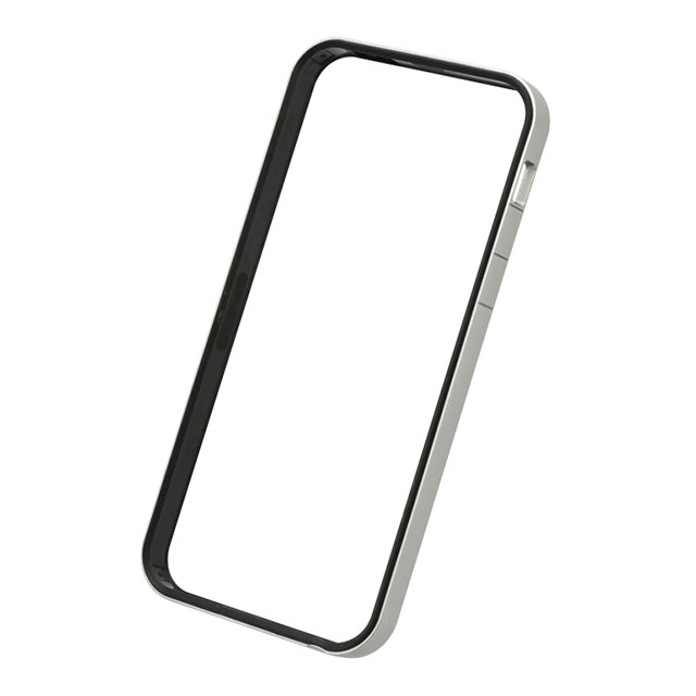 フラットバンパーセット for iPhone SE/5s/5 (シルバー&ブラック)