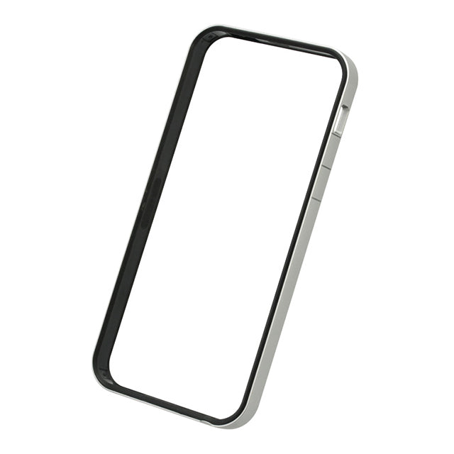 フラットバンパーセット for iPhone SE/5s/5 (シルバー&ブラック)