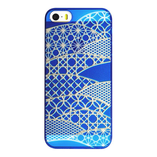 【WEB 限定】AIR JACKET ”kiriko” for iPhone SE/5s/5 (千代柄・瑠璃)