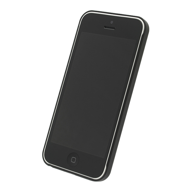 エアージャケットセット for iPhone 5c (ラバーコーティングブラック)