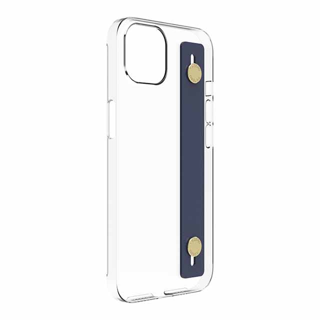 【Web限定】AirJacket Leather Band A(Clear) iPhone 13 (Navy)