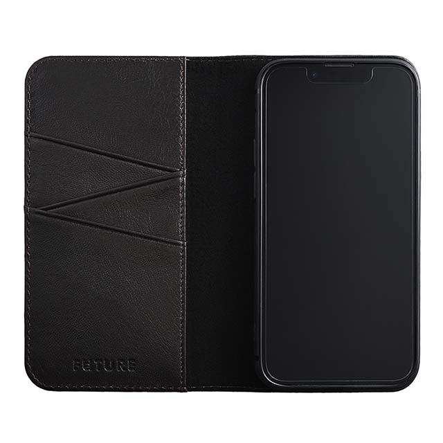 【Web限定】Premium Leather Studs Case for iPhone 13 mini (ブラウン)