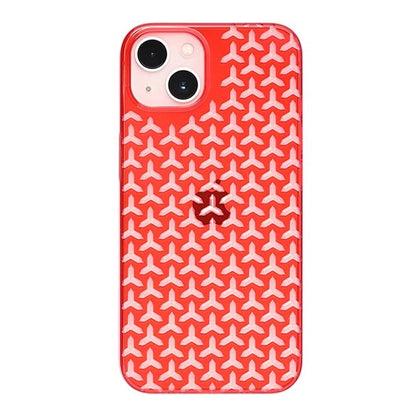 【Web限定】Air Jacket "kiriko" for iPhone 13 毘沙門亀甲 (紅)