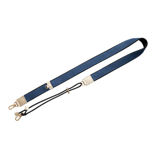 【WEB限定】P.S.SHOULDER STRAP【デニム】幅 30mm(フェード×黒)