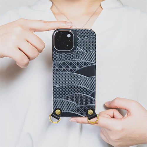 【Web限定】Air Jacket  kiriko CB for iPhone 15 千代柄(扇)(クリア)