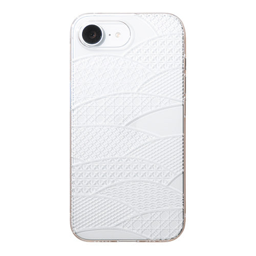 【Web限定】Air Jacket "kiriko" for iPhone 16e 千代柄(扇)(クリア)