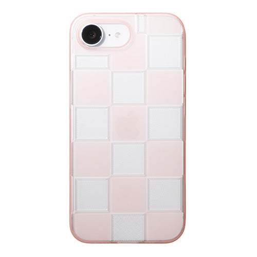 【Web限定】Air Jacket "kiriko" for iPhone 16e 市松(クリアピンク)