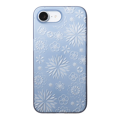 【Web限定】Air Jacket "kiriko" for iPhone 16e 花(クリアネイビー)