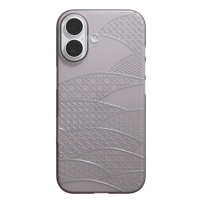 【Web限定】Air Jacket "kiriko" for iPhone 17 千代柄（扇）(スモークマット)