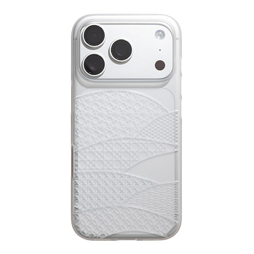 【Web限定】Air Jacket "kiriko" for iPhone 17 Pro 千代柄（扇）(クリアマット)