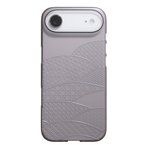 【Web限定】Air Jacket "kiriko" for iPhone Air 千代柄（扇）(スモークマット)