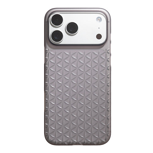 【Web限定】Air Jacket "kiriko" for iPhone 17 Pro Max 麻の葉つなぎ(スモークマット)