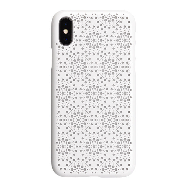 【Web限定】AIR JACKET ”kiriko” for iPhone X 万華鏡 (ピュアホワイト)