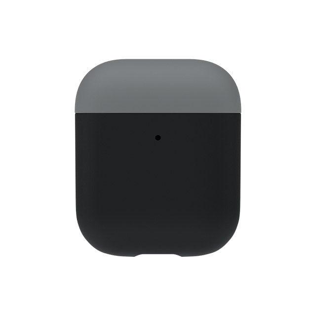Silicone Dual Cap Case for AirPods (ブラック) – パワー