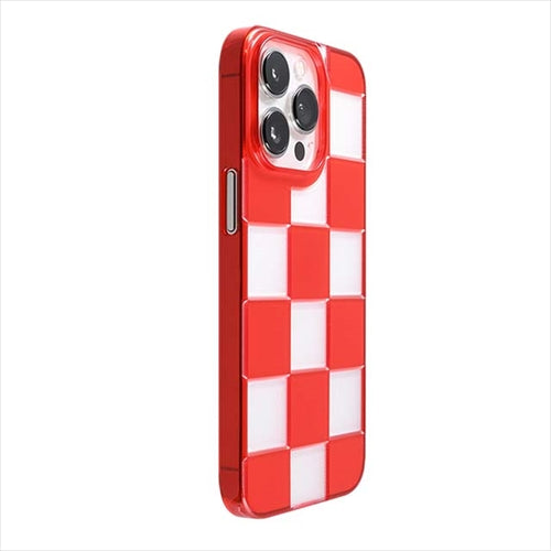 【Web限定】Air Jacket "kiriko" for iPhone 14 Pro 市松(紅)