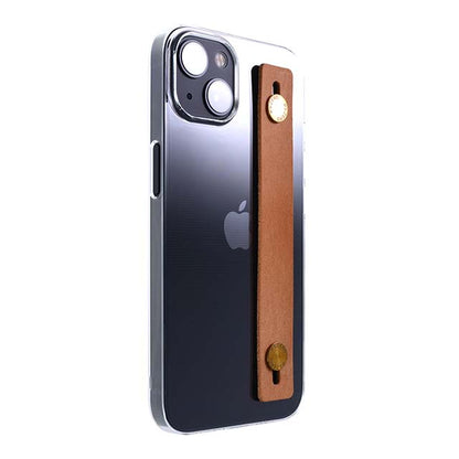 【Web限定】AirJacket Leather Band A(Clear) iPhone 13 (Camel)