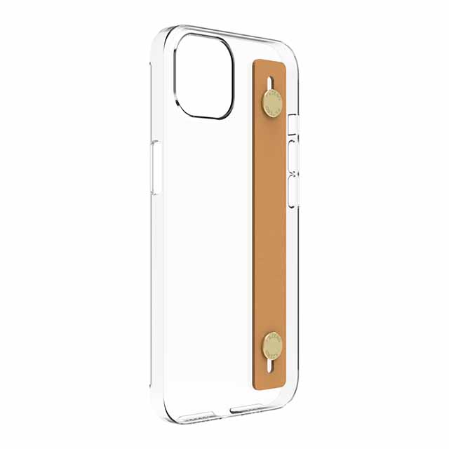 【Web限定】AirJacket Leather Band A(Clear) iPhone 13 (Camel)