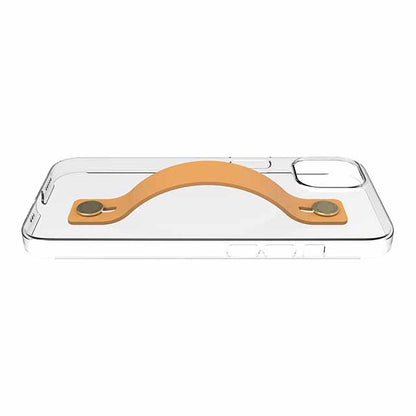 【Web限定】AirJacket Leather Band A(Clear) iPhone 13 (Camel)