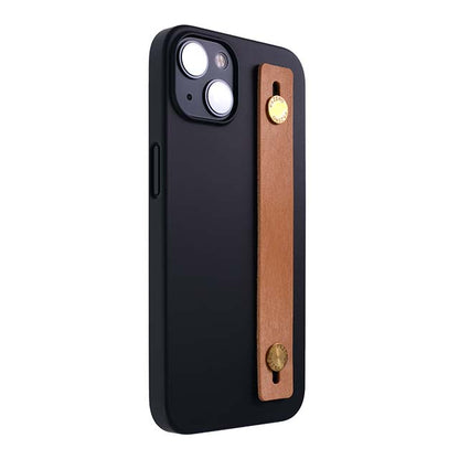 【Web限定】AirJacket Leather Band A(Black) iPhone 13 (Camel)