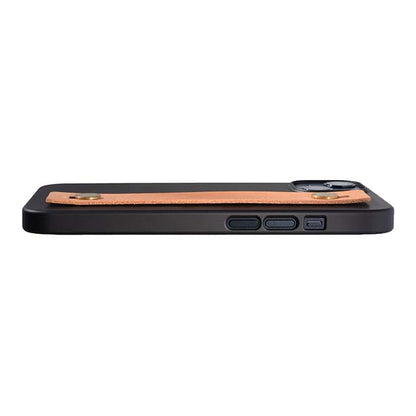 【Web限定】AirJacket Leather Band A(Black) iPhone 13 (Camel)