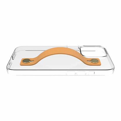 【Web限定】AirJacket Leather Band A(Clear) iPhone 13 Pro (Camel)