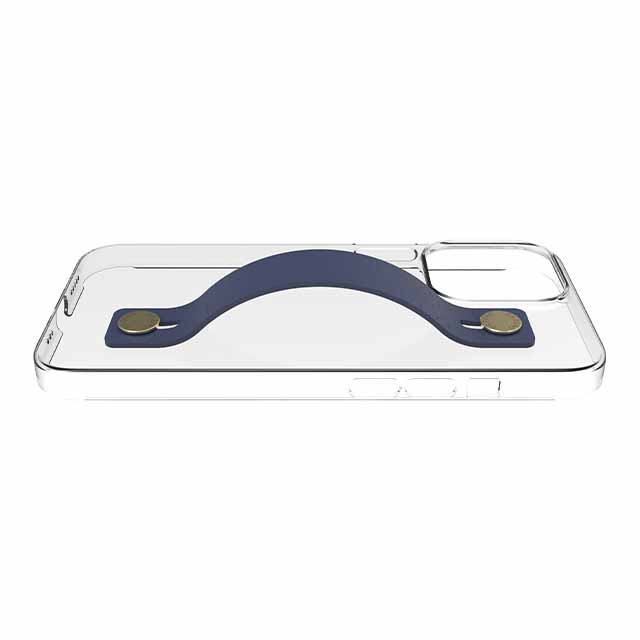 【Web限定】AirJacket Leather Band A(Clear) iPhone 13 Pro (Navy)