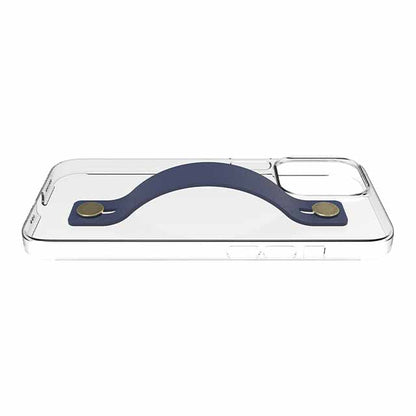 【Web限定】AirJacket Leather Band A(Clear) iPhone 13 Pro (Navy)