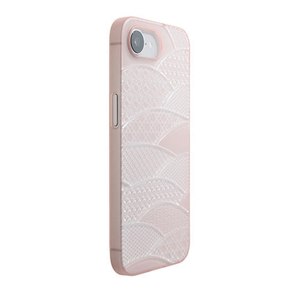【Web限定】Air Jacket "kiriko" for iPhone 16e 千代柄（扇）(クリアピンク)
