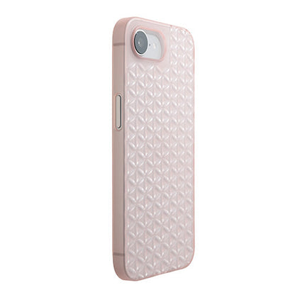 【Web限定】Air Jacket "kiriko" for iPhone 16e 麻の葉つなぎ(クリアピンク)