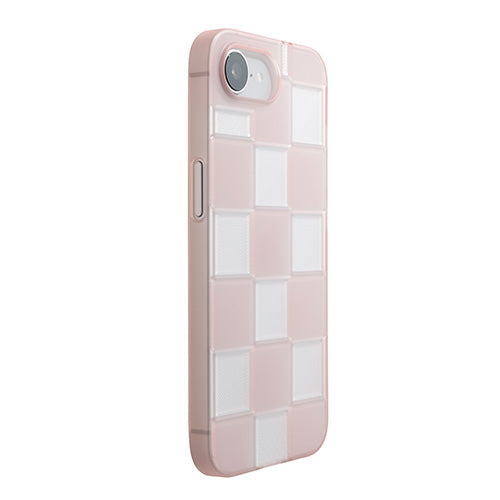 【Web限定】Air Jacket "kiriko" for iPhone 16e 市松(クリアピンク)