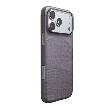 【Web限定】Air Jacket "kiriko" for iPhone 17 Pro Max 千代柄（扇）(スモークマット)