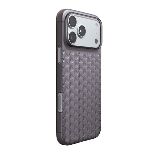 【Web限定】Air Jacket "kiriko" for iPhone 17 Pro Max 麻の葉つなぎ(スモークマット)