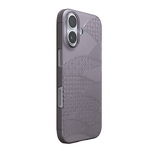 【Web限定】Air Jacket "kiriko" for iPhone 17 千代柄（扇）(スモークマット)