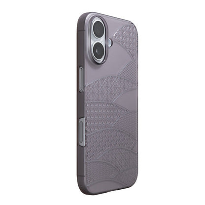 【Web限定】Air Jacket "kiriko" for iPhone 17 千代柄（扇）(スモークマット)