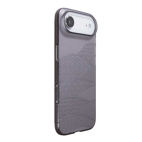 【Web限定】Air Jacket "kiriko" for iPhone Air 千代柄（扇）(スモークマット)