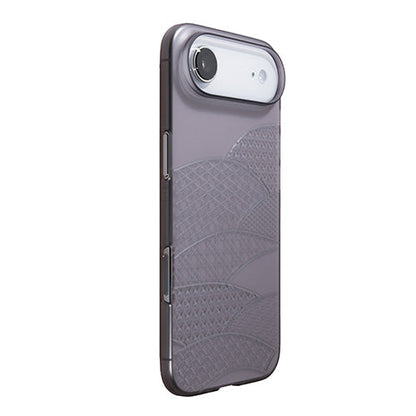 【Web限定】Air Jacket "kiriko" for iPhone Air 千代柄（扇）(スモークマット)