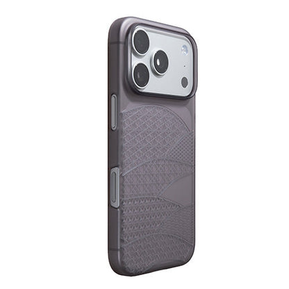 【Web限定】Air Jacket "kiriko" for iPhone 17 Pro 千代柄（扇）(スモークマット)