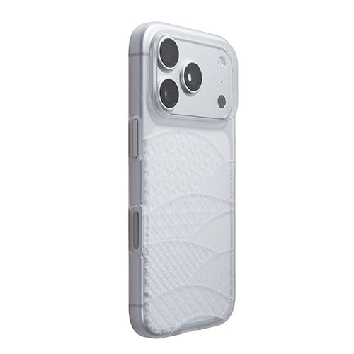 【Web限定】Air Jacket "kiriko" for iPhone 17 Pro 千代柄（扇）(クリアマット)