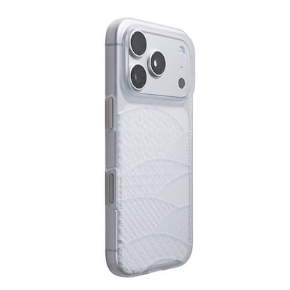 【Web限定】Air Jacket "kiriko" for iPhone 17 Pro 千代柄（扇）(クリアマット)