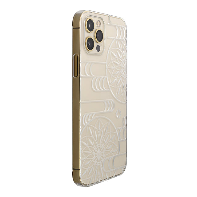 【Web限定】Air Jacket “kiriko” for iPhone12 / iPhone12 Pro エ霞に鞠 (クリア)