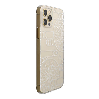 【Web限定】Air Jacket “kiriko” for iPhone12 / iPhone12 Pro エ霞に鞠 (クリア)