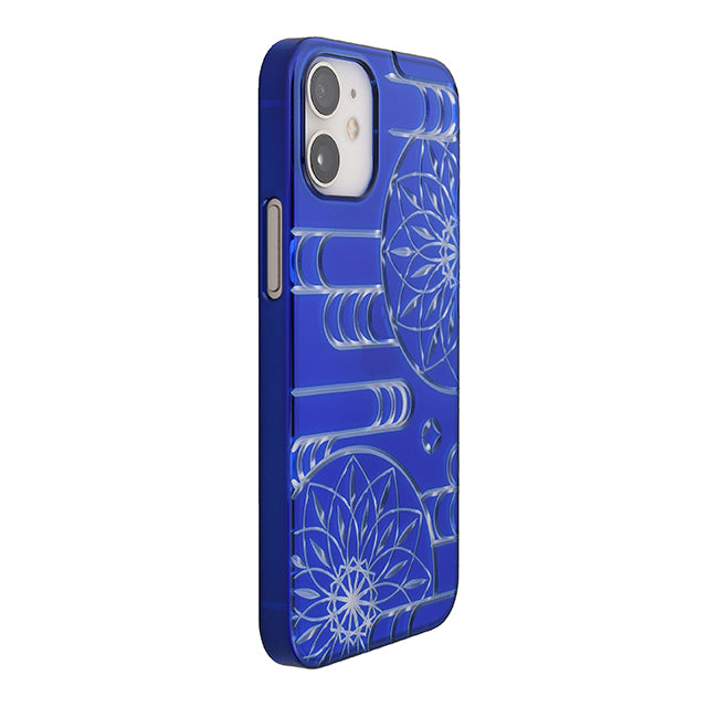 【Web限定】Air Jacket “kiriko” for iPhone12 mini エ霞に鞠 (瑠璃)